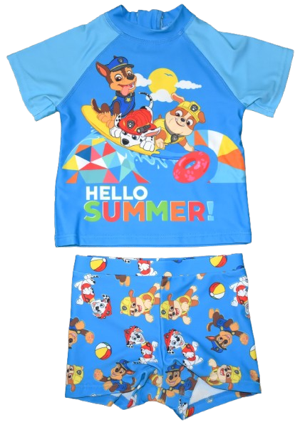 18 Boys Paw Patrol 2-Piece Swiming Sets