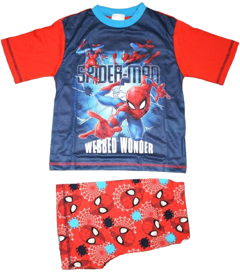 22 Boys Spiderman Short Pyjamas