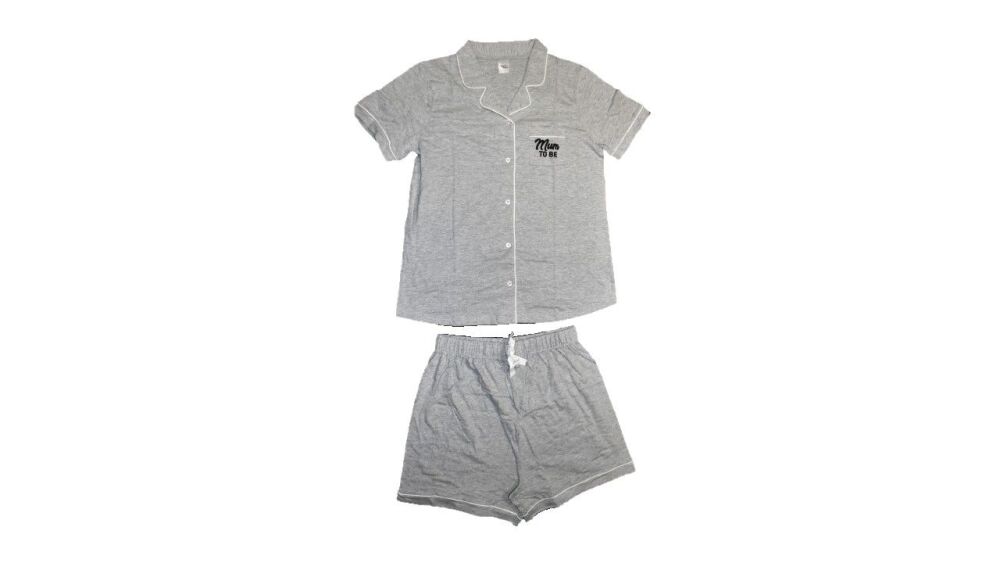 18 Ladies "Mum To Be" Maternity Short Pyjamas