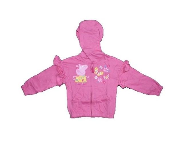 5 Girls Peppa Pig Zip-Up Jackets Size 5-6