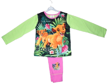 18 Girls Green Lion King Pyjamas