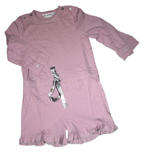 10 Girl's Cotton All in One Pink Pyjamas