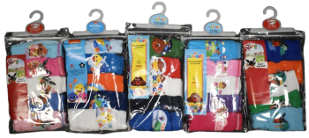 90 Kids 5Pack Assorted Character Briefs Bundle