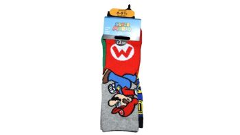 23 Kids Super Mario 3pack Socks