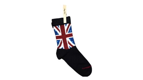 11 Boys Union Jack Socks Size 9-12