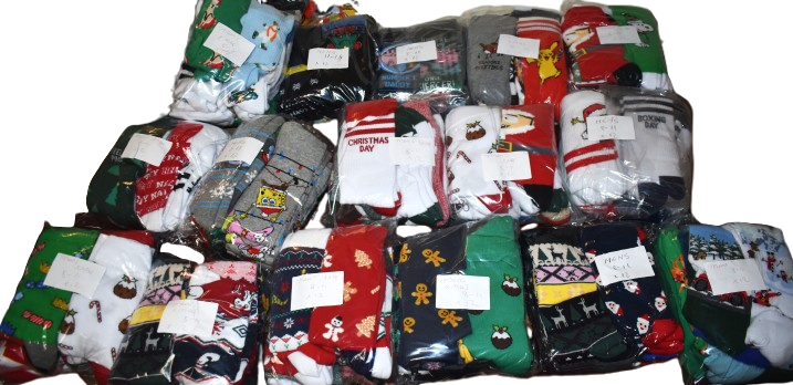 192 Pairs Of Mens Christmas Socks