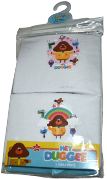 18 Girls Hey Duggee 2pack Vests