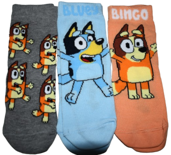 24 Kids Assorted Bluey Socks