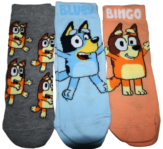 24 Kids Assorted Bluey Socks