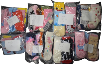 10 Dozen Girls Assorted Socks