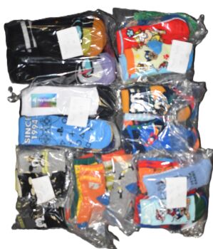 10 Dozen Boys Assorted Socks