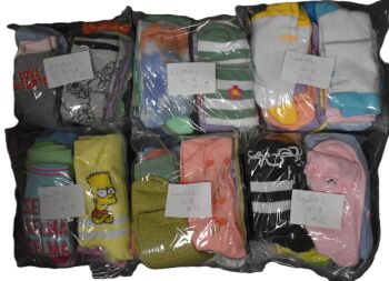 10 Dozen Ladies Assorted Socks Size 4-8