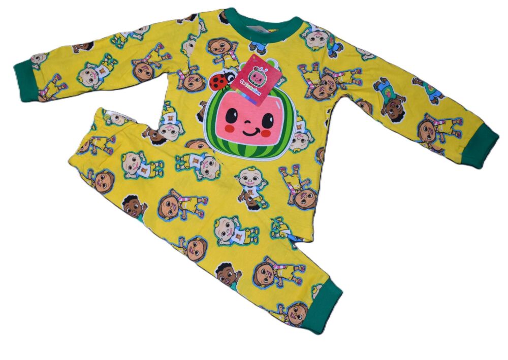 10 Kids Cocomelon Yellow Pyjamas