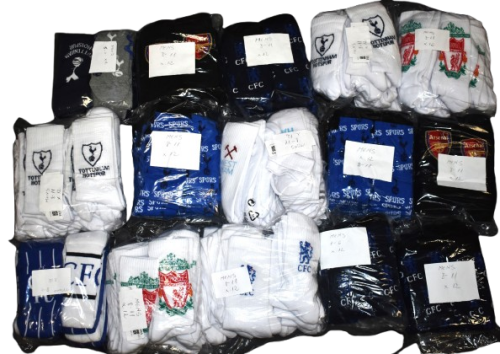 90 Pairs Of Mens Assorted Football Socks