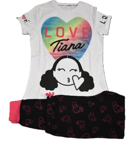 1 Tiana Girl's Long Pyjamas Age 11-12