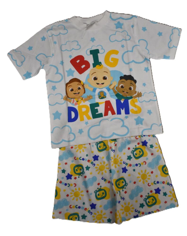 1 Boys Cocomelon Short Pyjamas Age 4-5