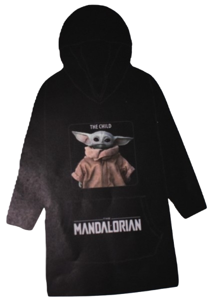 10 Black Mandalorian Oodies 7-13years One Size