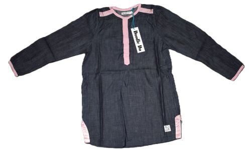 1 Girl's Organic Cotton Denim Tunic Top Age 2-3
