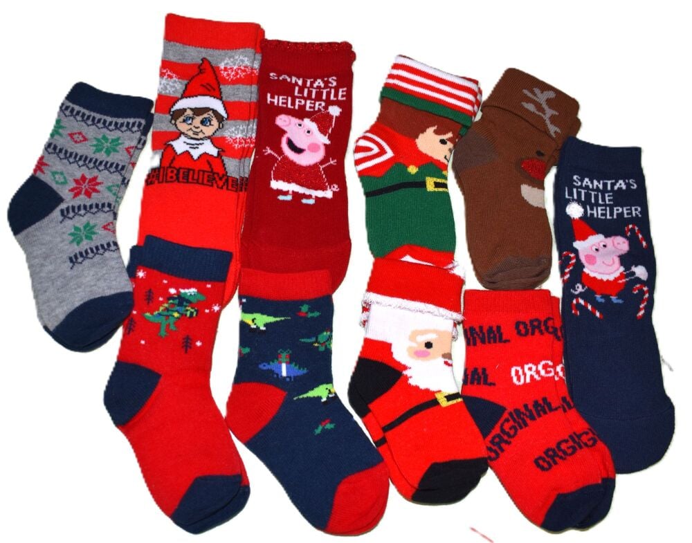 29 Pairs Of Assorted Children's Christmas Socks