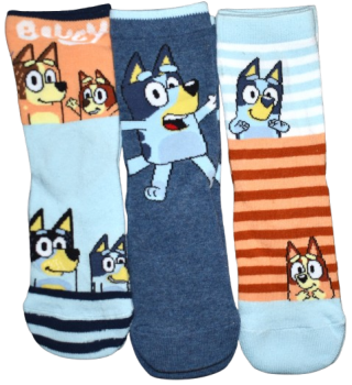 12 Kids Bluey Socks Sized 12.5-3.5