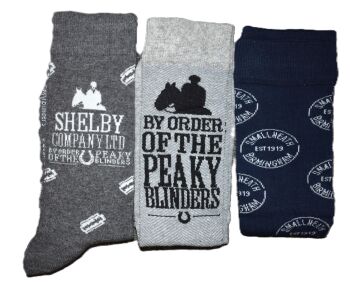 15 Assorted Men's Peaky Blinders Socks