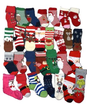 29 Kids Assorted Christmas Socks