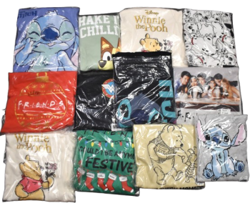 14 Ladies Assorted Character Sweatshirts Size 12-14