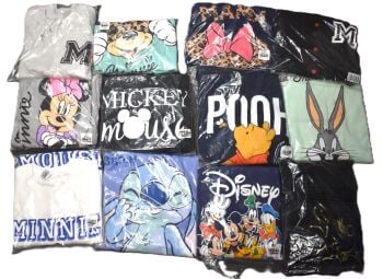 8 Ladies Assorted Disney Character Sweatshirts & Hoodies Size 16-18