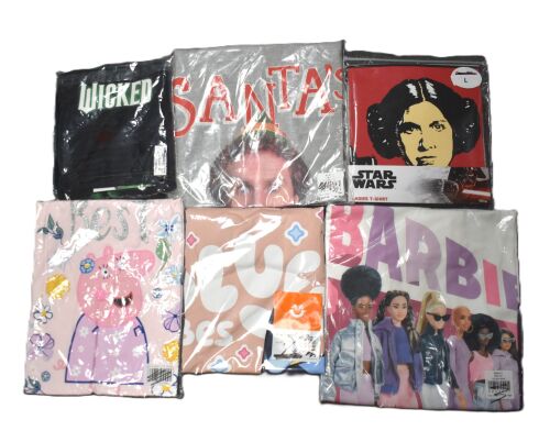 8 Ladies Assorted Character T Shirts