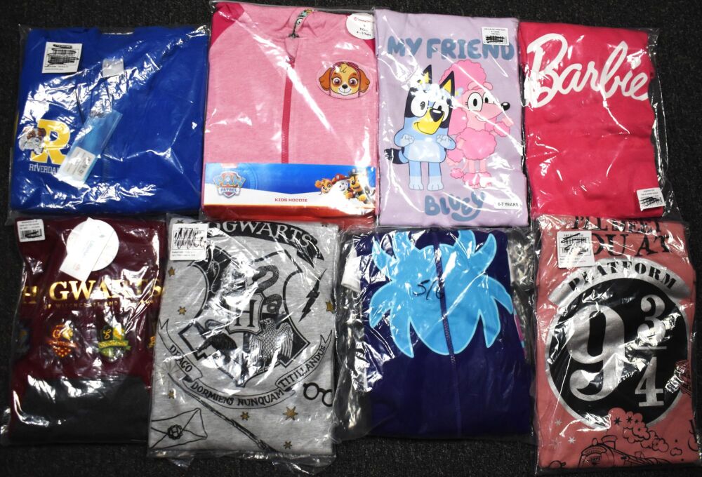 12 Girls Assorted Character Sweatshirts/Hoodies