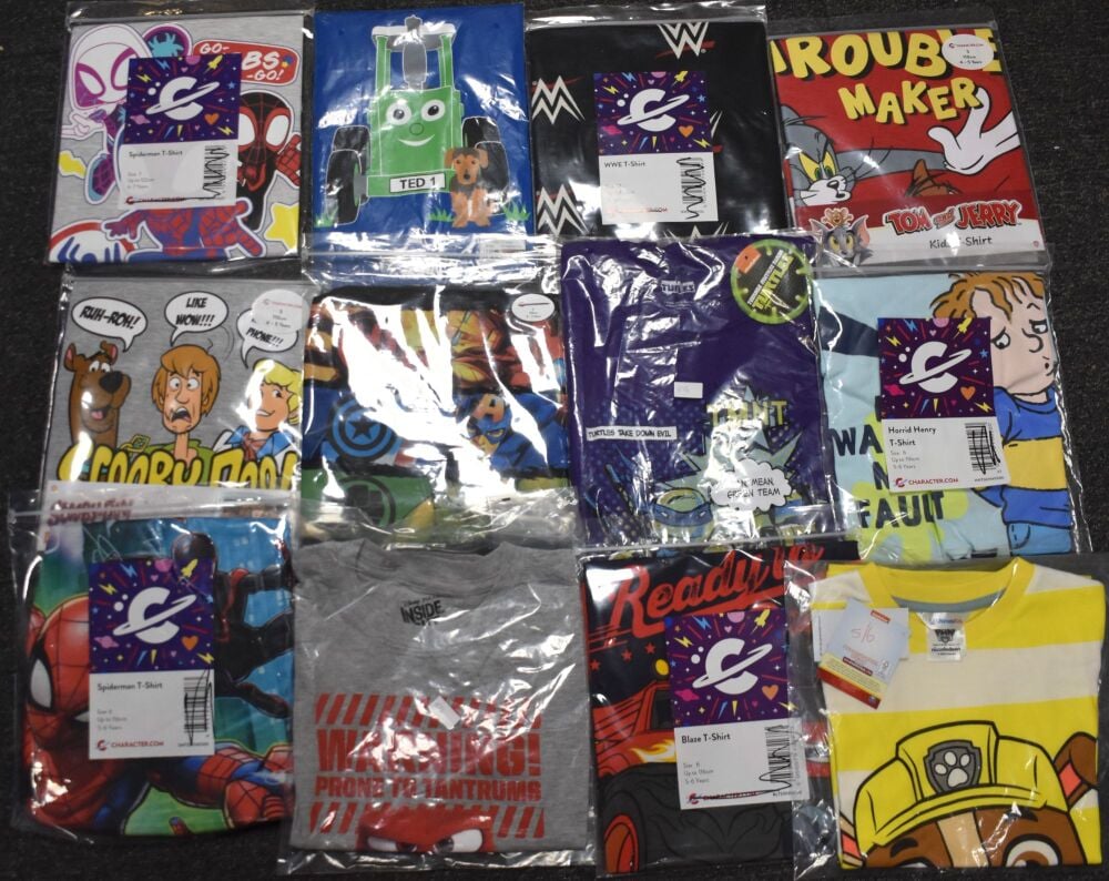 11 Boys Assorted Character T-Shirts