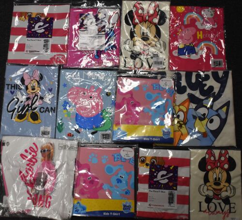 13 Girls Assorted Character T-Shirts