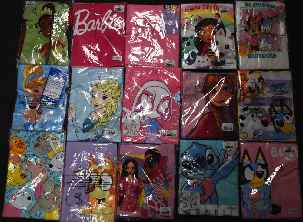 18 Girls 3Pack Assorted Character T-Shirts