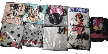 9 Ladies Minnie Mouse Sweatshirts and Hoodies Size 12-14