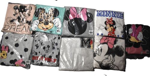 9 Ladies Minnie Mouse Sweatshirts and Hoodies Size 12-14