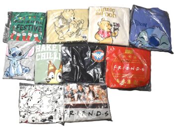 9 Ladies Assorted Charatcer Sweatshirts and Hoodies Size 12-14