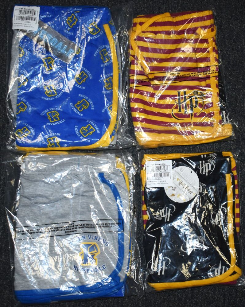 4 Girls 2Pack Character Shorts