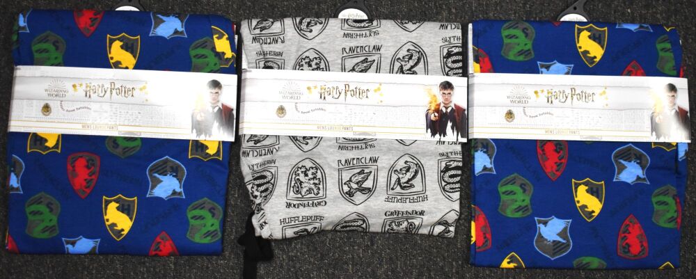 3 Mens Harry Potter Lounge Pants Size Medium