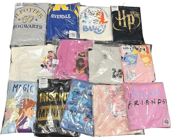 13 Girls Assored Character Loungewear Sets