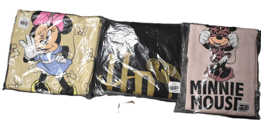 3 Ladies Assorted Character Sweatshirts Size 8-10