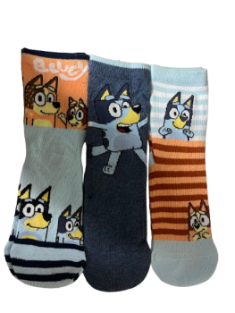 12 Boys Bluey Socks Size 12.5-3.5