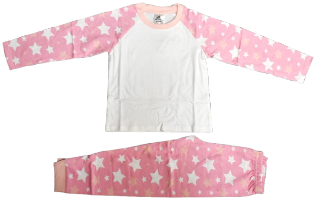 50 Girls Pink Star Pyjamas