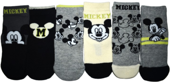 8 Boys Assorted Mickey Mouse Socks