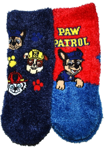 2 Boys Paw Patrol Fluffy Socks