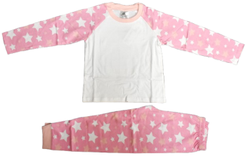 5 Girls Pink Stripe Pyjamas Size 7-8