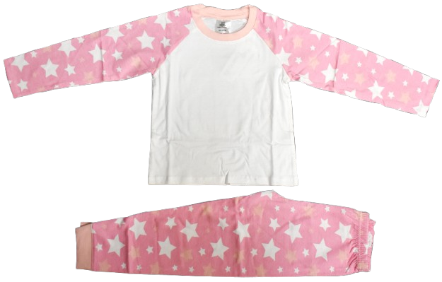 5 Girls Pink Stripe Pyjamas Size 7-8