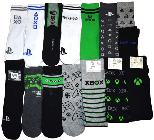 169 Pairs Of Boys Assorted Gaming Socks