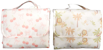 12 Portable Baby Changing Matts.IN grey rack.