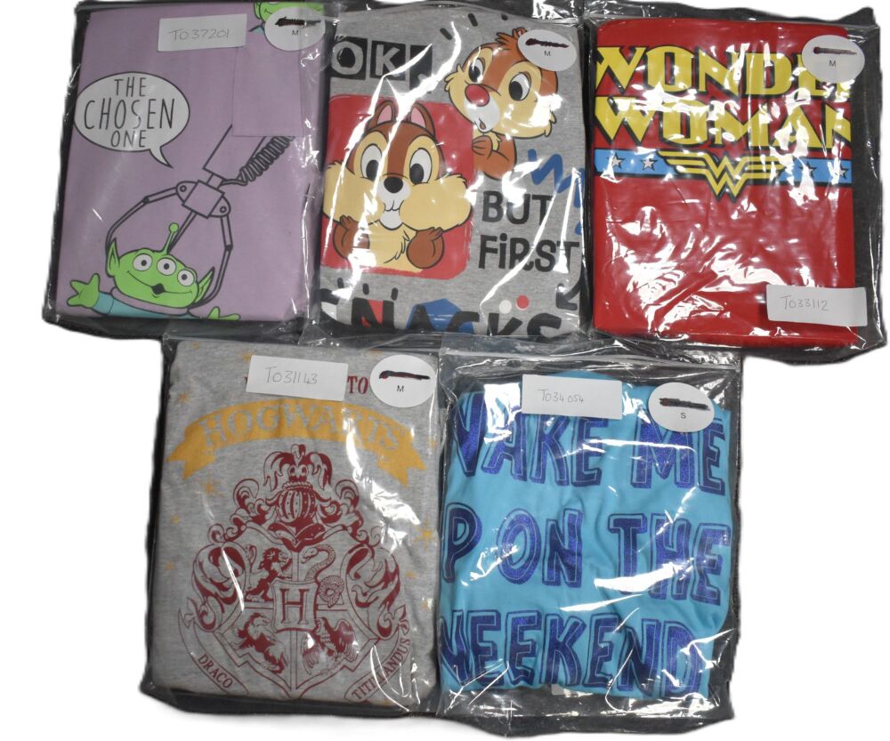 5 Ladies Assorted Character Pyjamas