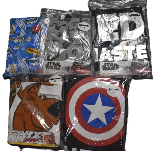 5 Men's Character Long Pyjamas